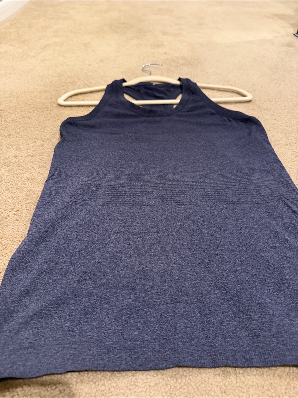 Athleta Navy Racerback Performance Tank - Picture 3 of 5